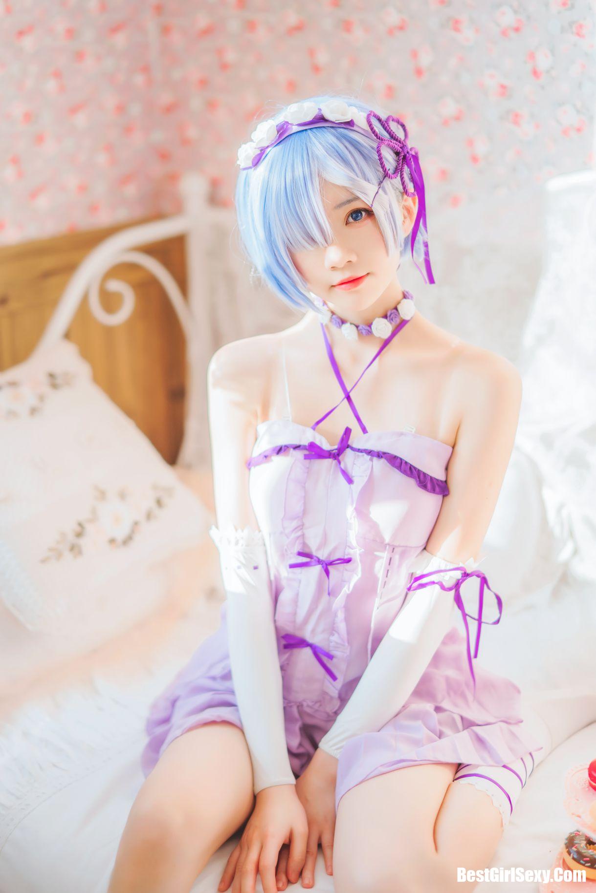 Coser@桜桃喵 Vol.037 蕾姆小睡裙 36