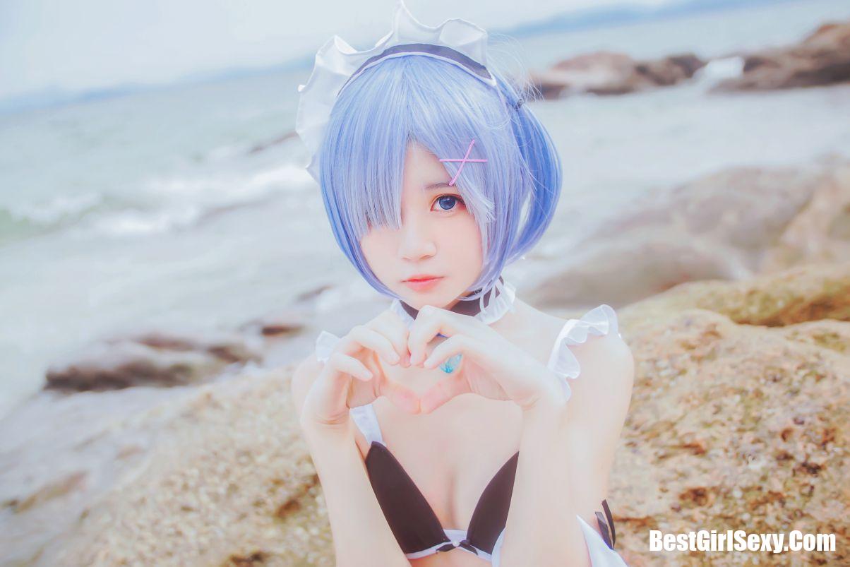 Coser@桜桃喵 Vol.036 蕾姆水着 2