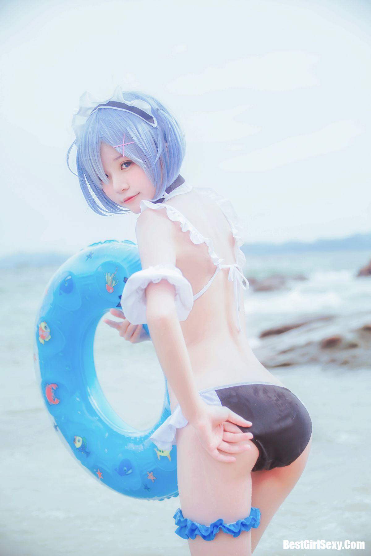 Coser@桜桃喵 Vol.036 蕾姆水着 21