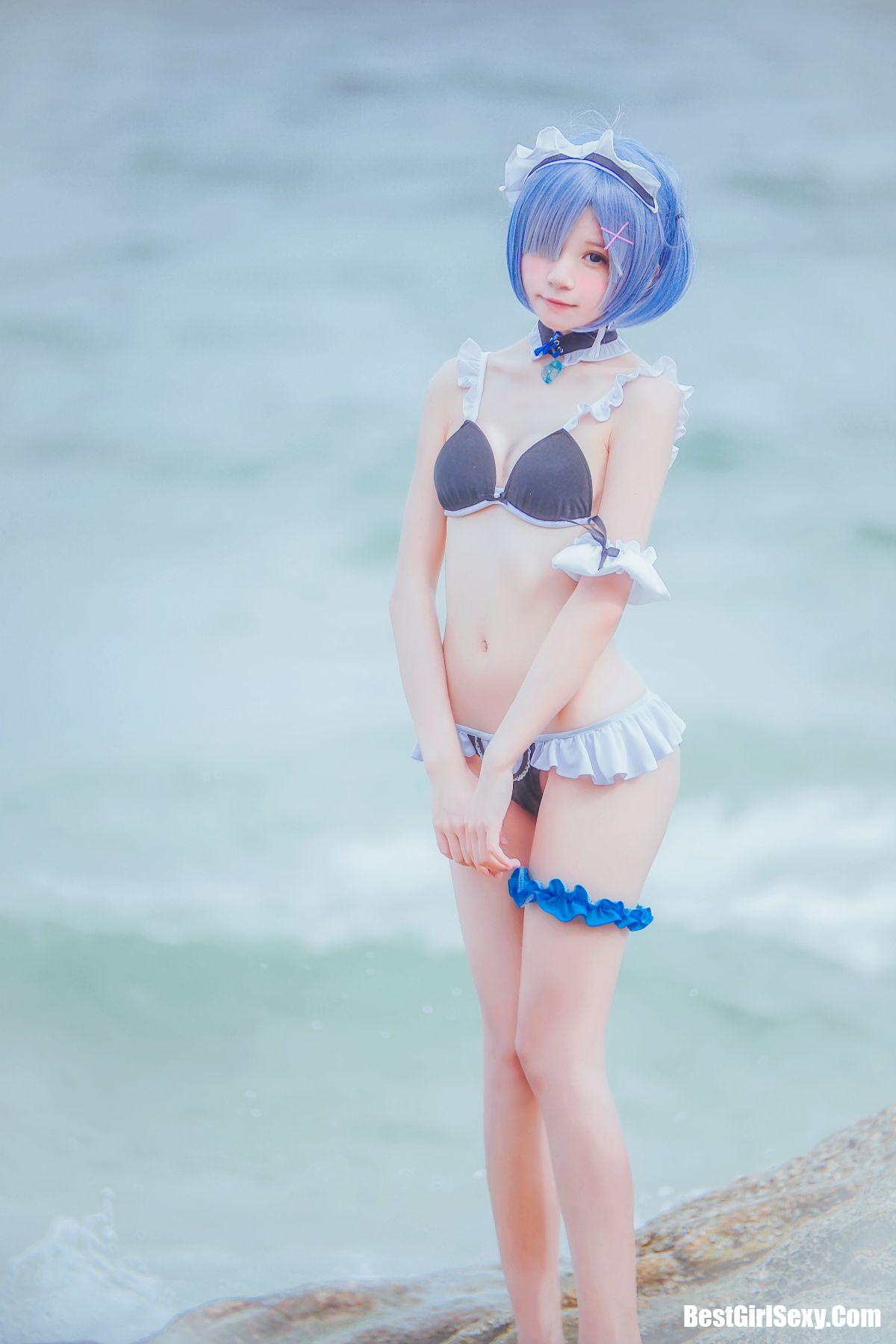 Coser@桜桃喵 Vol.036 蕾姆水着 40