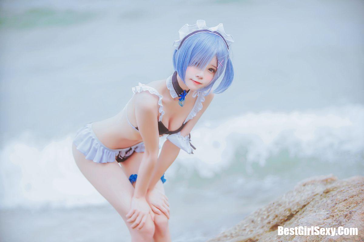 Coser@桜桃喵 Vol.036 蕾姆水着 42