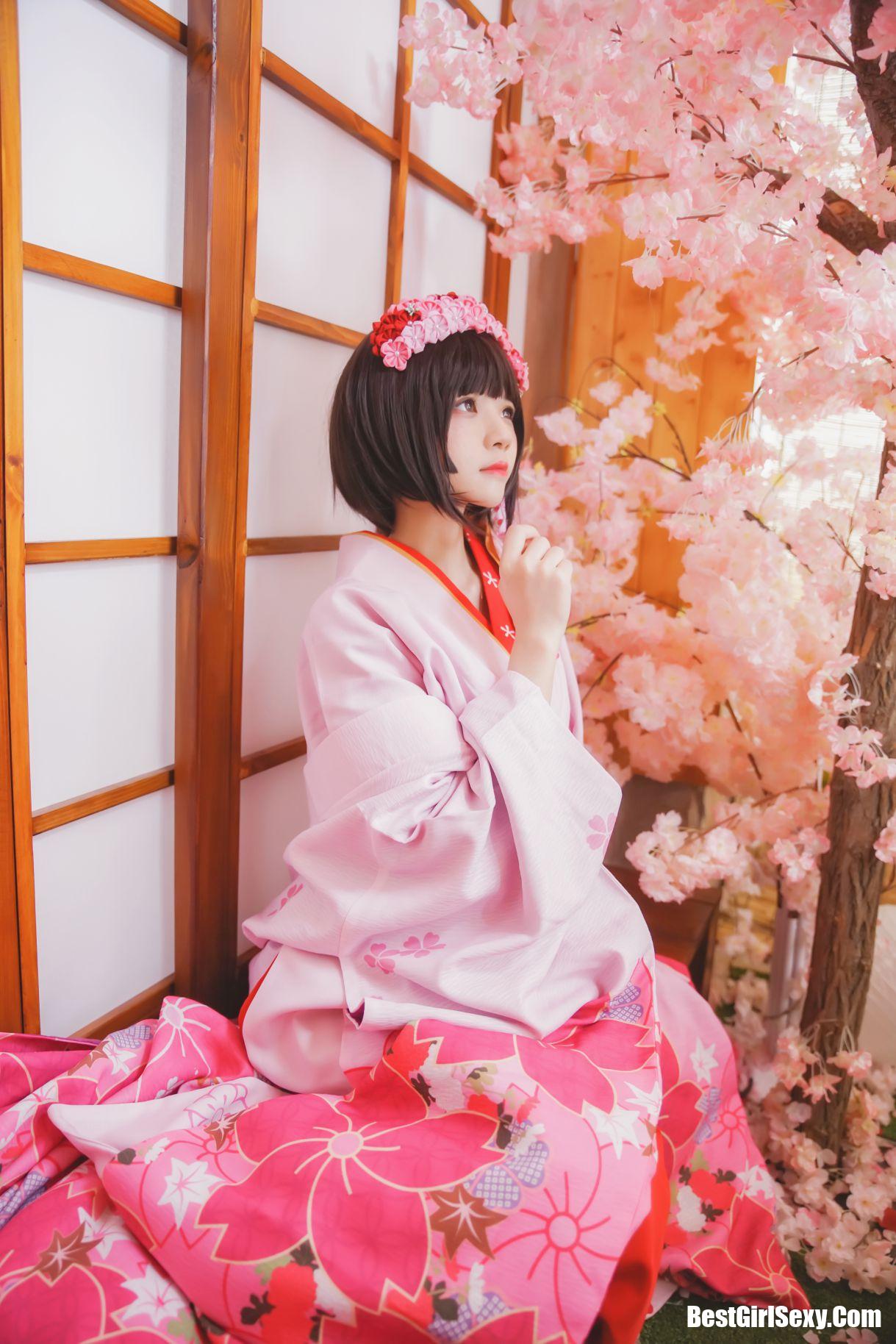 Coser@桜桃喵 Vol.032 加藤惠 和服 13