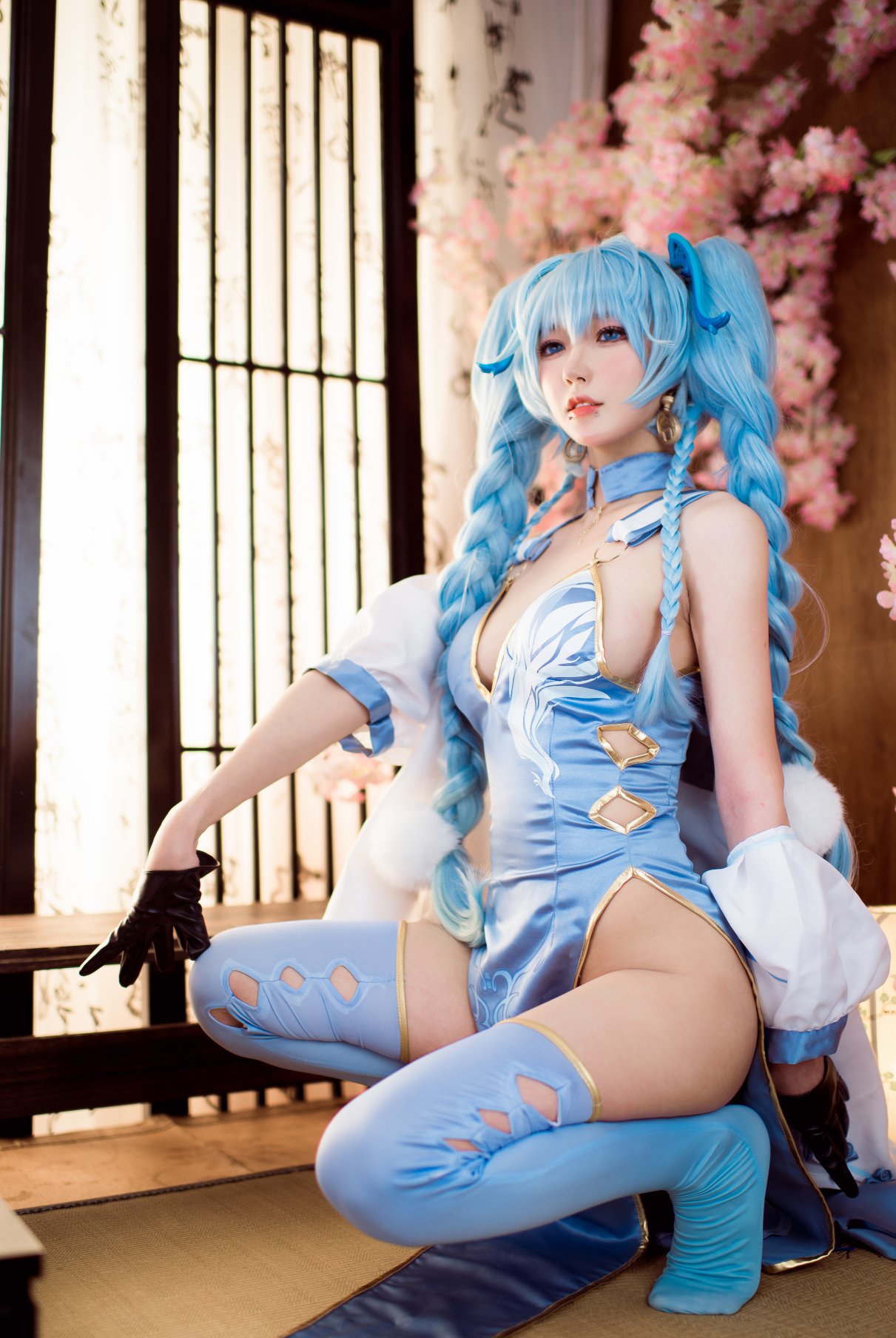 Coser@阿包也是兔娘 Vol.011 少女前线 PA15翠雀媚 0006