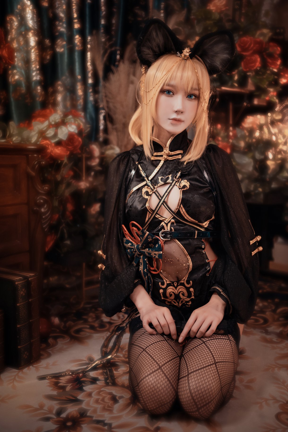 Coser@阿包也是兔娘 Vol.009 只鼠于你旗袍 0004