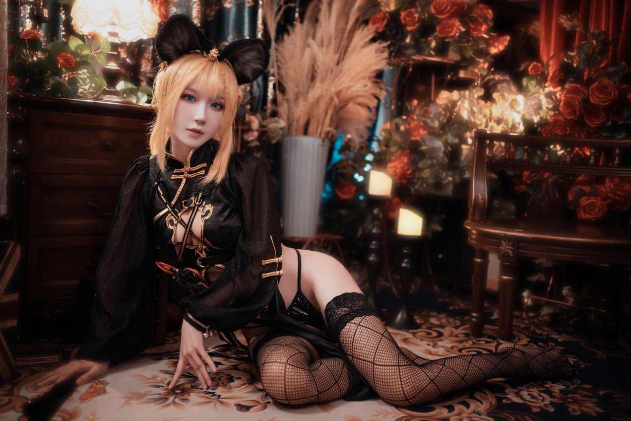 Coser@阿包也是兔娘 Vol.009 只鼠于你旗袍 0007