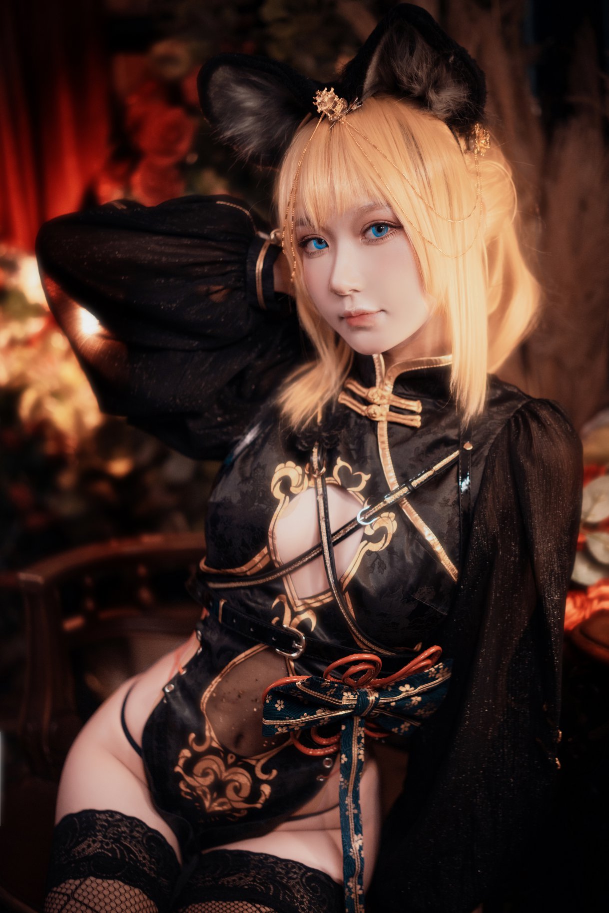 Coser@阿包也是兔娘 Vol.009 只鼠于你旗袍 0010