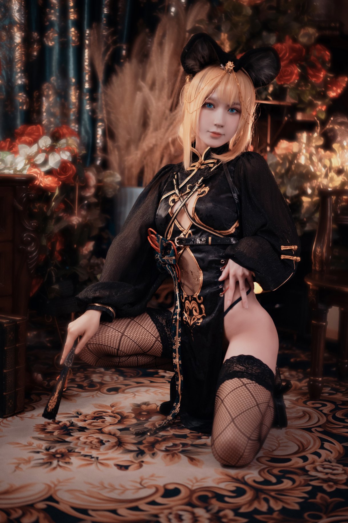 Coser@阿包也是兔娘 Vol.009 只鼠于你旗袍 0013