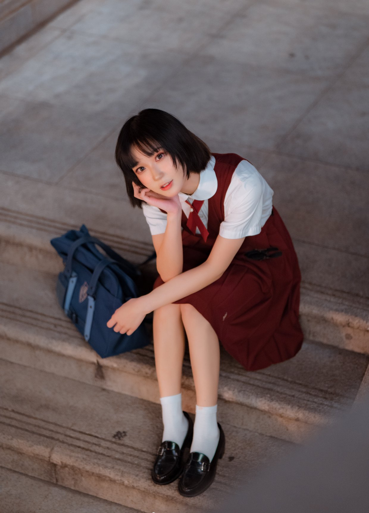 Coser@阿包也是兔娘 Vol.008 JK日常 0008