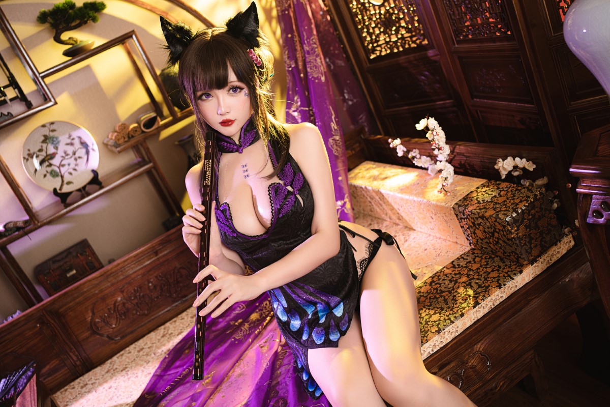 Coser@星之迟迟 Vol 124 蝴蝶旗袍 0040 8250307812.jpg